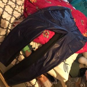 The purple with the black in  between the legs .